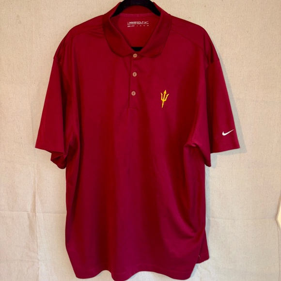 Arizona State University ASU Men's Size XXL Polo Shirt Nike Dri-Fit Golf - Picture 1 of 3